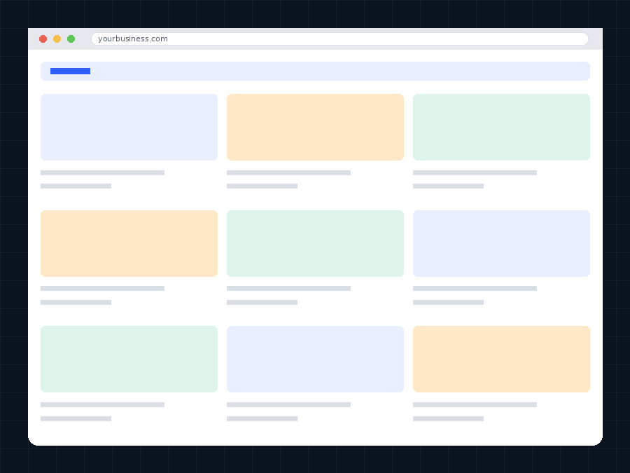Responsive website design mockup